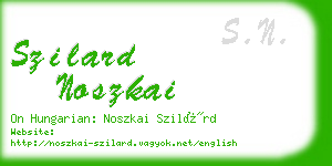 szilard noszkai business card